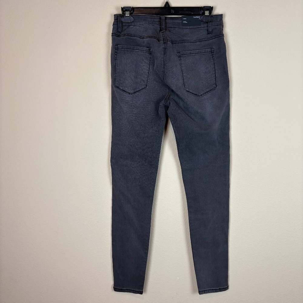 NWT Numero Gray Wash (Faded Black) Genoa High Rise Super Skinny Stretchy Jeans - Picture 4 of 12